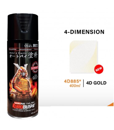 Samurai 4D885 4-Dimension Gold Spray Paint - 400mL