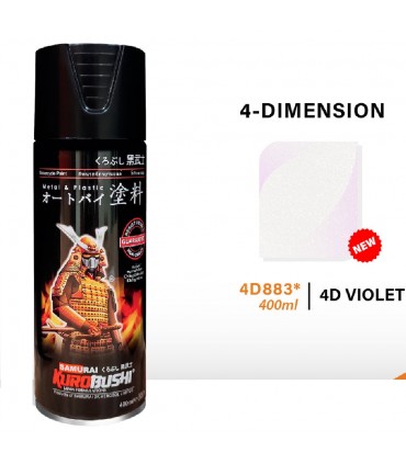 Samurai 4D883 4-Dimension Violet Spray Paint - 400mL