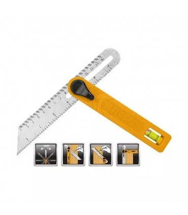 Ingco HAS181501 7 Inch Horizontal Bubble Bevel Angle Square