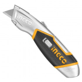 Ingco HUK618 6 Pcs SK5 Blades HD Grip Retractable Utility Knife