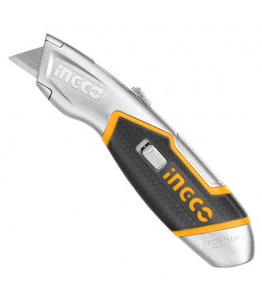 Ingco HUK618 6 Pcs SK5 Blades HD Grip Retractable Utility Knife