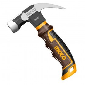 Ingco HCH81008D Compact Anti Slip Grip Mini Claw Hammer - 8oz