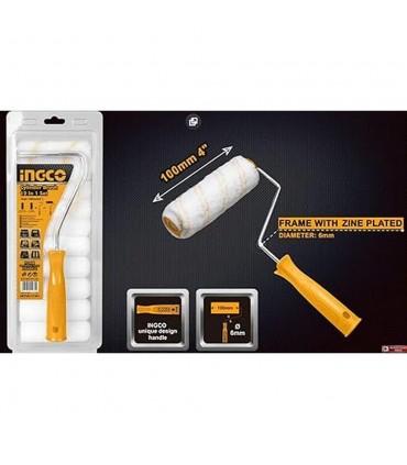 Ingco HKTCB121001 4 Inch Comfortable Grip Cylinder Brush