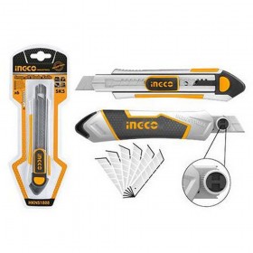 Ingco HKNS1808 6 Pcs SK5 SK5 Steel Blades Snap Off Cutter Knife