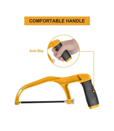 Ingco MHHF1503 24TPI Blade Compact Mini Hacksaw Frame