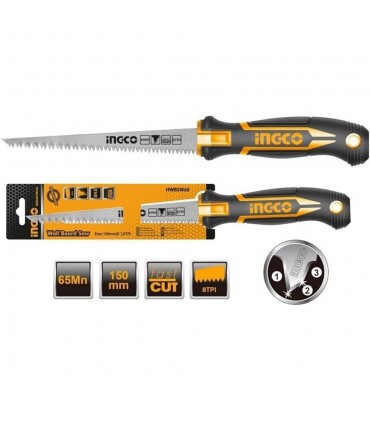 Ingco HWBSW68 6 Inch Sharp Teeth Ergonomic Handle Wall Board Saw
