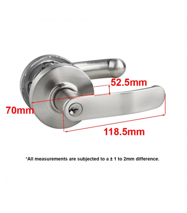 Nelon 15091 Heavy Duty Tubular Lever Door Lock