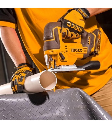Ingco CJSLI1008 20V Cordless Jig Saw with Saw Blades - Bare Unit