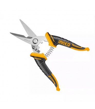 Ingco HES0188 8 Inch Blade Ergonomic Grip Electrician Scissors