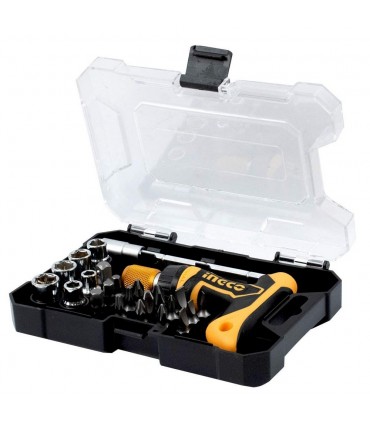 Ingco HKSDB0188 24 Pcs T-Handle Wrench Screwdriver Set