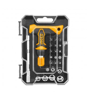 Ingco HKSDB0188 24 Pcs T-Handle Wrench Screwdriver Set