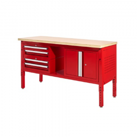 M10 WB05 Heavy Duty Steel Frame 2-Drawer Work Bench