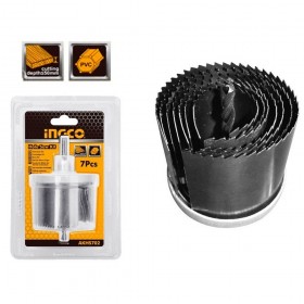 Ingco AKHS702 7 Pcs Multi Material Use Carbon Steel Hole Saw