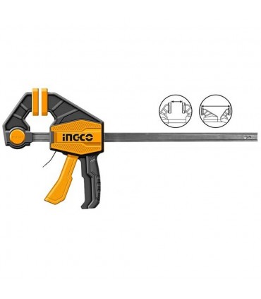 Ingco HQBC01602 300mm Quick-Release Durable Build Bar Clamps