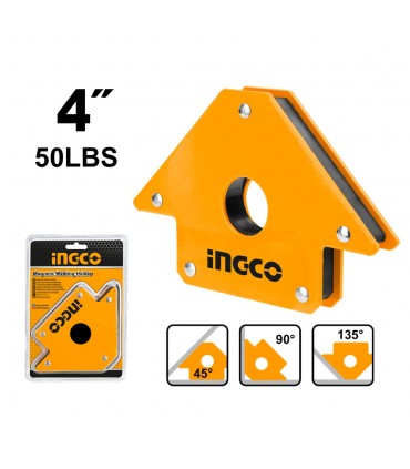 Ingco AMWH50041 4 Inch Strong Magnetic Force Multi-Angle Support Welding Holder