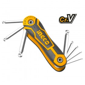 Ingco HHK14082 2 - 8mm Ball Point CR-V Steel Folding Hex Key Set