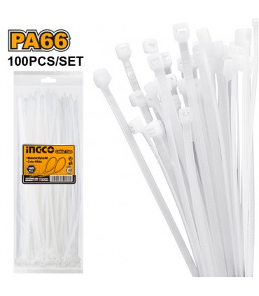 Ingco HCT3002 300mm Nylon 66 Cable Ties