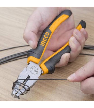 Ingco HCP08208 8 x 200mm Durable Grip Precision Cutting Combination Pliers