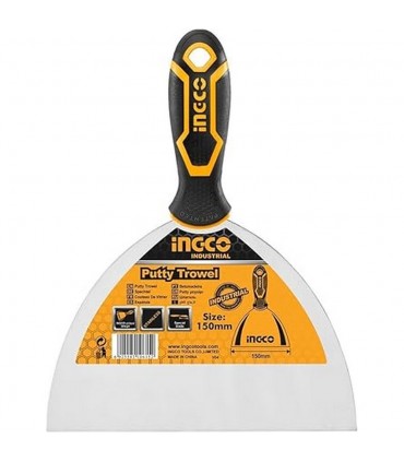 Ingco HPUT08150 150mm Comfortable Grip Putty Trowel
