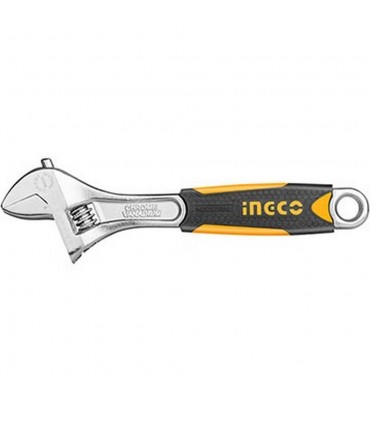 Ingco HADW131068 6 Inch Cr-V Steel Soft Grip Adjustable Wrench