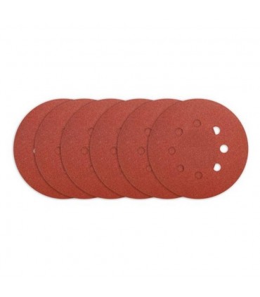 Ingco AKRS225061 225mm 6 Pcs Hook Loop Sanding Sheet Set for Orbital Sander