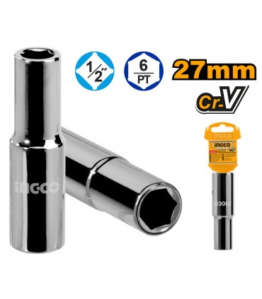 Ingco HHAST12273L 27mm Deep Hexagonal Socket