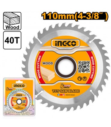 Ingco TSB111015 110mm Sharp Carbide Teeth TCT Saw Blade