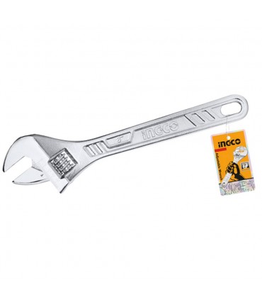 Ingco HADW131082 200mm Soft Grip Handle Adjustable Wrench