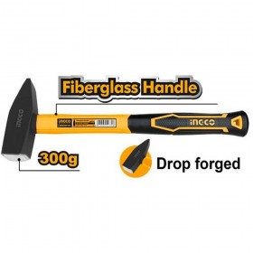 Ingco HMH880300 300g Drop Forged Head Fiberglass Handle Machinist Hammer