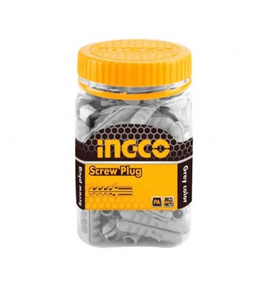 Ingco HWSP0603011 6 x 30mm Wall Mounting Plastic Screw Plug
