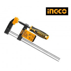 Ingco HFC020502 50 x 200mm Capacity Plastic Grip F Clamp Tool