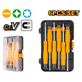 Ingco HKSD0618 6 Pcs Precision Tips Screwdriver Set