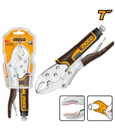 Ingco HCJLW0207 7 Inch Curved Jaw Locking Plier