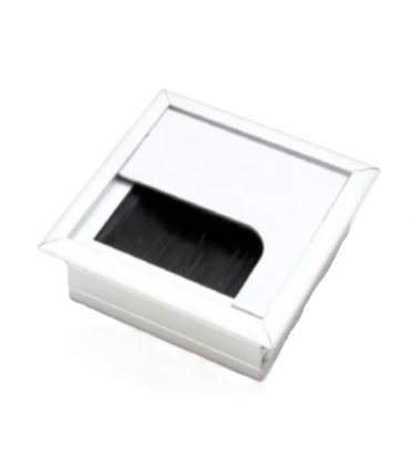 Aluminium Rectangle Wire Cover 80mm - Silver