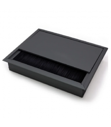 Aluminium Durable Slim Fit Rectangle Wire Cover 120mm - Black