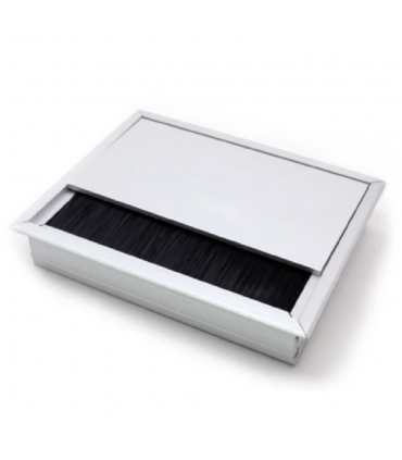 Aluminium Durable Slim Fit Rectangle Wire Cover 120mm - Silver