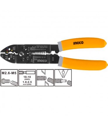 Ingco HWSP851 8.5 x 215mm Comfort Grip Heavy Duty Wire Stripper