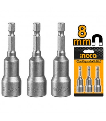 Ingco AMN0831 8mm Industrial Magnetic Nut Setter Set