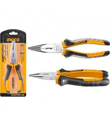 Ingco HLNP08168 6 x 160mm Precision Grip Durable Long Nose Pliers