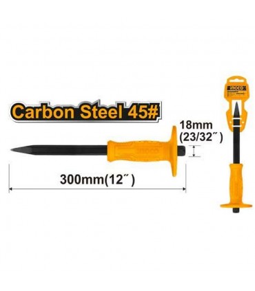 Ingco HCC0841218 12 Inch Durable Concrete Chisel