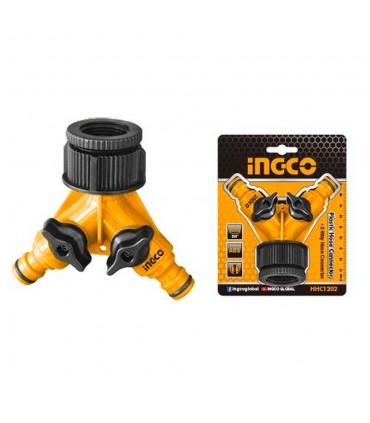 Ingco HHC1202 2 Way Plastic Hose Connector