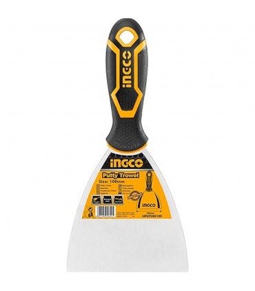 Ingco HPUT08100 100mm Ergonomic Handle Flexible Blade Putty Trowel