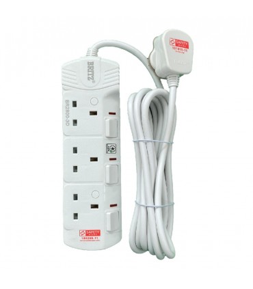 Britz 3M Cable Extension  2 Pin Safety Socket Cable