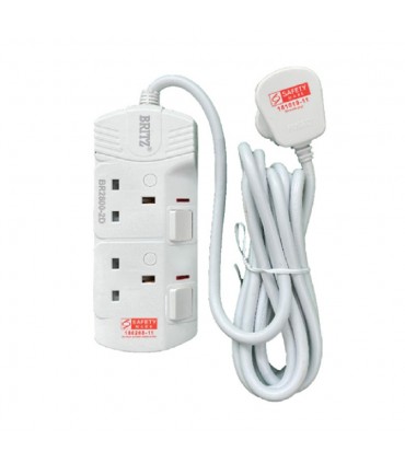 Britz 3M Cable Extension  2 Pin Safety Socket Cable