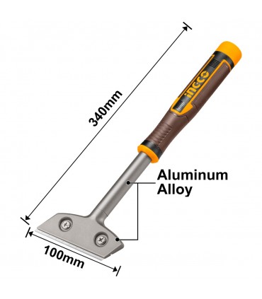 Ingco HGS3088 340mm Metal Scraper with 6 Pieces SK5 Knife Blade