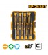 Ingco HKSD0818 8 Pcs Magnetic Tips Ergonomic Handle Precision Screwdriver Set