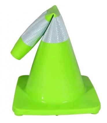 PVC Traffic Reflective Safety Cone - Green