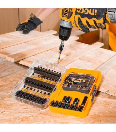 Ingco AKDL25106 51 Pcs Impact Screwdriver Bits Set