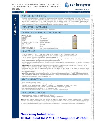 Bellinzoni Limesealer Impregnator Protection - 1 Litre