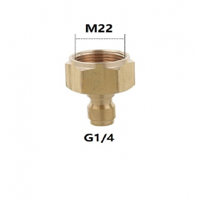 Hardware Specialist 1/4 Male Quick Click To M22 Female Threaded Pressure Washer Connector